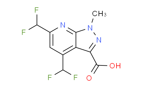 CAS No. 1354704-32-7, 4,6-Bis(difluoromethyl)-1-methyl-1H-pyrazolo[3,4-b]pyridine-3-carboxylic acid