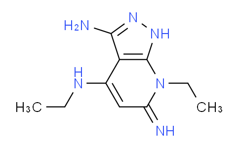 CAS No. 666700-11-4, N4,7-Diethyl-6-imino-6,7-dihydro-1H-pyrazolo[3,4-b]pyridine-3,4-diamine