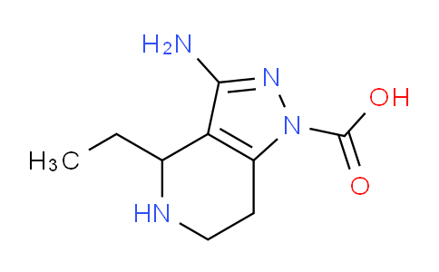 CAS No. 761444-34-2, 3-Amino-4-ethyl-4,5,6,7-tetrahydro-1H-pyrazolo[4,3-c]pyridine-1-carboxylic acid