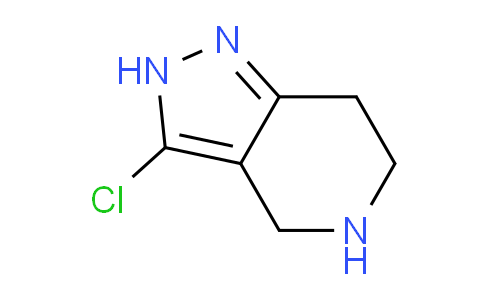 CAS No. 933754-78-0, 3-Chloro-4,5,6,7-tetrahydro-2H-pyrazolo[4,3-c]pyridine