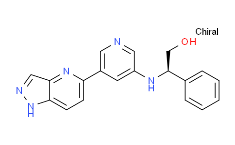 CAS No. 1613638-99-5, (R)-2-((5-(1H-Pyrazolo[4,3-b]pyridin-5-yl)pyridin-3-yl)amino)-2-phenylethanol