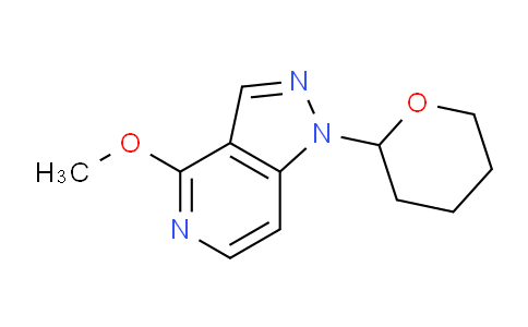 CAS No. 1416712-44-1, 4-Methoxy-1-(tetrahydro-2H-pyran-2-yl)-1H-pyrazolo[4,3-c]pyridine