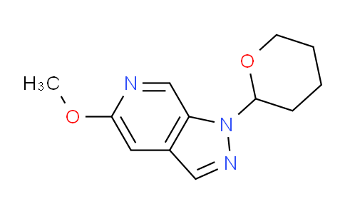 CAS No. 1416713-02-4, 5-Methoxy-1-(tetrahydro-2H-pyran-2-yl)-1H-pyrazolo[3,4-c]pyridine