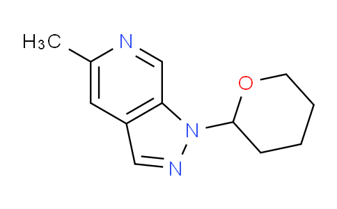 CAS No. 1416713-46-6, 5-Methyl-1-(tetrahydro-2H-pyran-2-yl)-1H-pyrazolo[3,4-c]pyridine