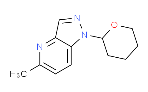 CAS No. 1416714-04-9, 5-Methyl-1-(tetrahydro-2H-pyran-2-yl)-1H-pyrazolo[4,3-b]pyridine