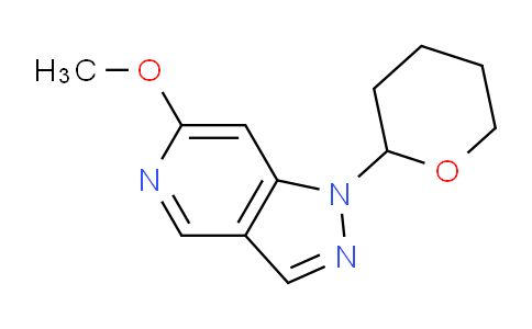 CAS No. 1416712-74-7, 6-Methoxy-1-(tetrahydro-2H-pyran-2-yl)-1H-pyrazolo[4,3-c]pyridine
