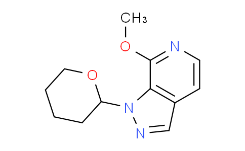 CAS No. 1416712-77-0, 7-Methoxy-1-(tetrahydro-2H-pyran-2-yl)-1H-pyrazolo[3,4-c]pyridine