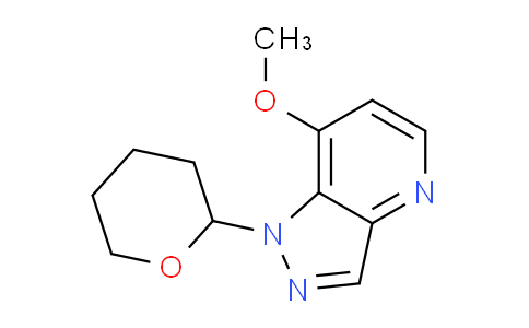 CAS No. 1416714-51-6, 7-Methoxy-1-(tetrahydro-2H-pyran-2-yl)-1H-pyrazolo[4,3-b]pyridine