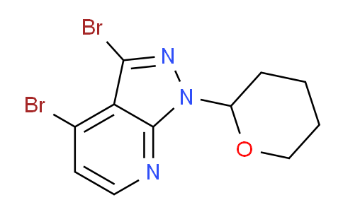CAS No. 1416712-94-1, 3,4-Dibromo-1-(tetrahydro-2H-pyran-2-yl)-1H-pyrazolo[3,4-b]pyridine
