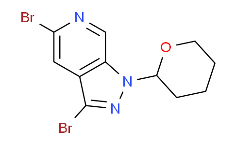 CAS No. 1416713-59-1, 3,5-Dibromo-1-(tetrahydro-2H-pyran-2-yl)-1H-pyrazolo[3,4-c]pyridine
