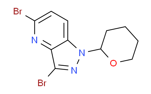 CAS No. 1416713-18-2, 3,5-Dibromo-1-(tetrahydro-2H-pyran-2-yl)-1H-pyrazolo[4,3-b]pyridine