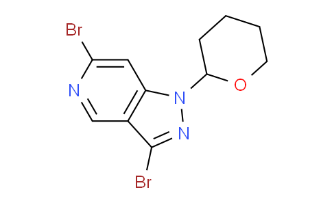 CAS No. 1416712-92-9, 3,6-Dibromo-1-(tetrahydro-2H-pyran-2-yl)-1H-pyrazolo[4,3-c]pyridine