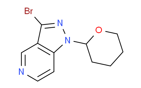 CAS No. 1416712-59-8, 3-Bromo-1-(tetrahydro-2H-pyran-2-yl)-1H-pyrazolo[4,3-c]pyridine