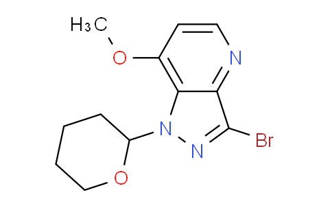 CAS No. 1416714-05-0, 3-Bromo-7-methoxy-1-(tetrahydro-2H-pyran-2-yl)-1H-pyrazolo[4,3-b]pyridine