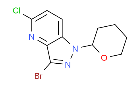 CAS No. 1416714-52-7, 3-Bromo-5-chloro-1-(tetrahydro-2H-pyran-2-yl)-1H-pyrazolo[4,3-b]pyridine