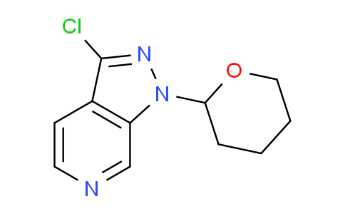 CAS No. 1416713-73-9, 3-Chloro-1-(tetrahydro-2H-pyran-2-yl)-1H-pyrazolo[3,4-c]pyridine