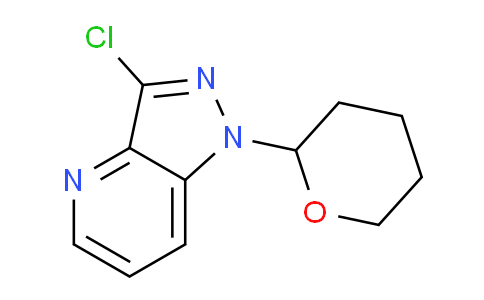 CAS No. 1416712-46-3, 3-Chloro-1-(tetrahydro-2H-pyran-2-yl)-1H-pyrazolo[4,3-b]pyridine