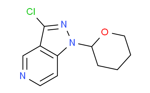 CAS No. 1416714-46-9, 3-Chloro-1-(tetrahydro-2H-pyran-2-yl)-1H-pyrazolo[4,3-c]pyridine