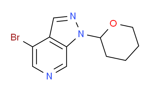 CAS No. 1416713-14-8, 4-Bromo-1-(tetrahydro-2H-pyran-2-yl)-1H-pyrazolo[3,4-c]pyridine