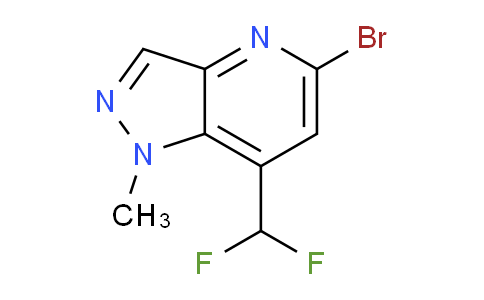 CAS No. 1956366-44-1, 5-Bromo-7-(difluoromethyl)-1-methyl-1H-pyrazolo[4,3-b]pyridine