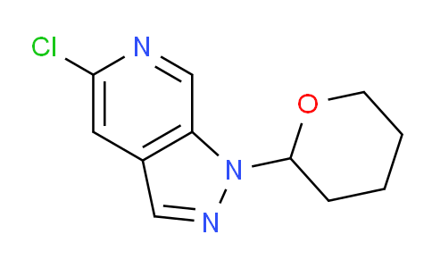 CAS No. 1416712-38-3, 5-Chloro-1-(tetrahydro-2H-pyran-2-yl)-1H-pyrazolo[3,4-c]pyridine