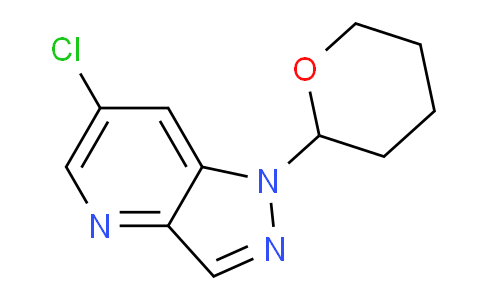 CAS No. 1416713-24-0, 6-Chloro-1-(tetrahydro-2H-pyran-2-yl)-1H-pyrazolo[4,3-b]pyridine