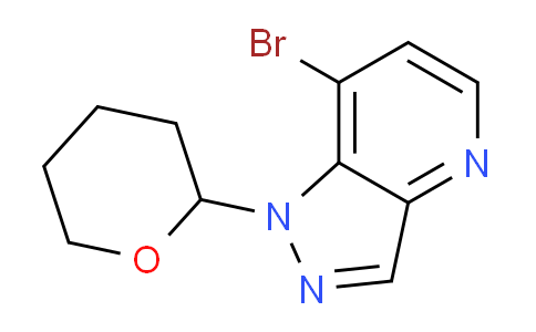 CAS No. 1416712-79-2, 7-Bromo-1-(tetrahydro-2H-pyran-2-yl)-1H-pyrazolo[4,3-b]pyridine