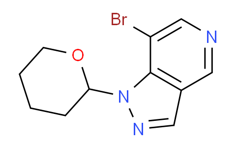 CAS No. 1416712-42-9, 7-Bromo-1-(tetrahydro-2H-pyran-2-yl)-1H-pyrazolo[4,3-c]pyridine