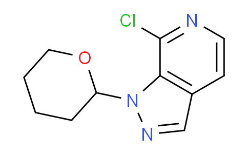 CAS No. 1416712-66-7, 7-Chloro-1-(tetrahydro-2H-pyran-2-yl)-1H-pyrazolo[3,4-c]pyridine