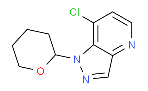 CAS No. 1416714-35-6, 7-Chloro-1-(tetrahydro-2H-pyran-2-yl)-1H-pyrazolo[4,3-b]pyridine