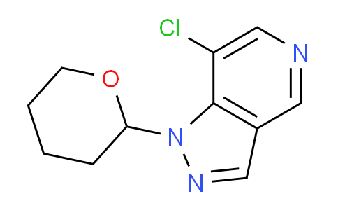 CAS No. 1416712-49-6, 7-Chloro-1-(tetrahydro-2H-pyran-2-yl)-1H-pyrazolo[4,3-c]pyridine