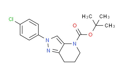 CAS No. 1571820-83-1, tert-Butyl 2-(4-chlorophenyl)-6,7-dihydro-2H-pyrazolo[4,3-b]pyridine-4(5H)-carboxylate