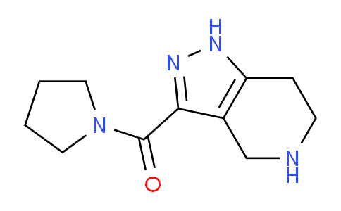 CAS No. 1170871-80-3, Pyrrolidin-1-yl(4,5,6,7-tetrahydro-1H-pyrazolo[4,3-c]pyridin-3-yl)methanone