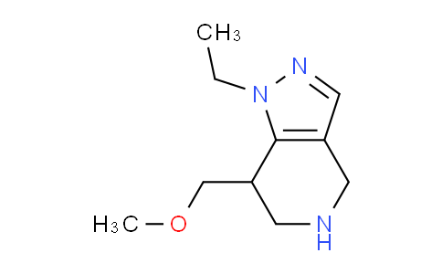 CAS No. 1422059-70-8, 1-Ethyl-7-(methoxymethyl)-4,5,6,7-tetrahydro-1H-pyrazolo[4,3-c]pyridine