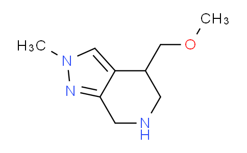 CAS No. 1422059-82-2, 4-(Methoxymethyl)-2-methyl-4,5,6,7-tetrahydro-2H-pyrazolo[3,4-c]pyridine