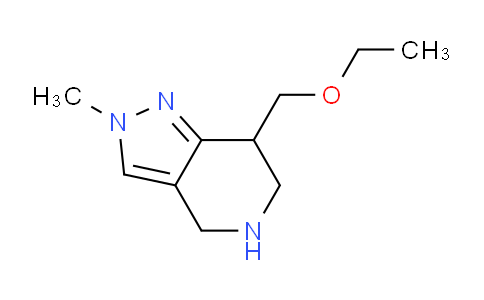 CAS No. 1422059-86-6, 7-(Ethoxymethyl)-2-methyl-4,5,6,7-tetrahydro-2H-pyrazolo[4,3-c]pyridine