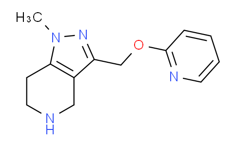 CAS No. 1422063-18-0, 1-Methyl-3-((pyridin-2-yloxy)methyl)-4,5,6,7-tetrahydro-1H-pyrazolo[4,3-c]pyridine