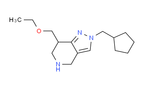 CAS No. 1422065-26-6, 2-(Cyclopentylmethyl)-7-(ethoxymethyl)-4,5,6,7-tetrahydro-2H-pyrazolo[4,3-c]pyridine