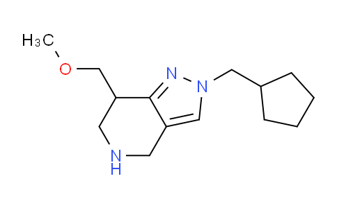 CAS No. 1422132-94-2, 2-(Cyclopentylmethyl)-7-(methoxymethyl)-4,5,6,7-tetrahydro-2H-pyrazolo[4,3-c]pyridine