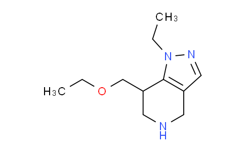 CAS No. 1422133-26-3, 7-(Ethoxymethyl)-1-ethyl-4,5,6,7-tetrahydro-1H-pyrazolo[4,3-c]pyridine