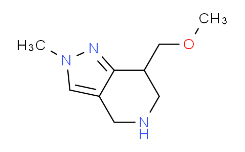 CAS No. 1422136-15-9, 7-(Methoxymethyl)-2-methyl-4,5,6,7-tetrahydro-2H-pyrazolo[4,3-c]pyridine