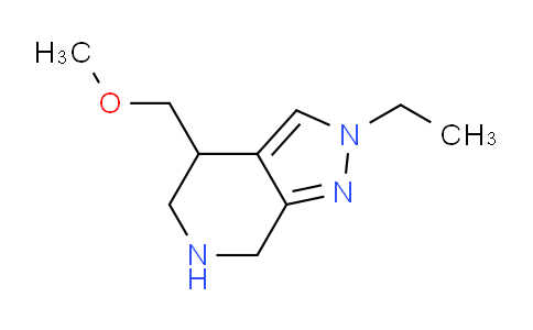 CAS No. 1422136-33-1, 2-Ethyl-4-(methoxymethyl)-4,5,6,7-tetrahydro-2H-pyrazolo[3,4-c]pyridine