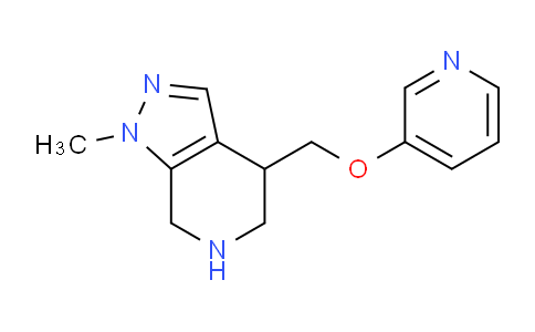 CAS No. 1422141-81-8, 1-Methyl-4-((pyridin-3-yloxy)methyl)-4,5,6,7-tetrahydro-1H-pyrazolo[3,4-c]pyridine