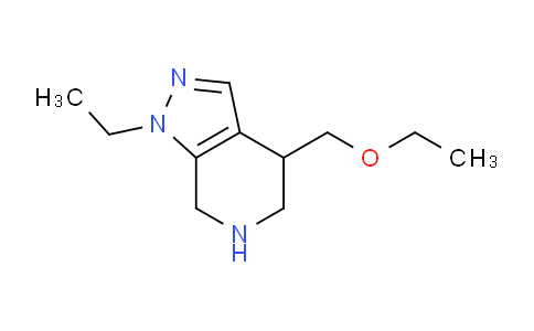 CAS No. 1422142-51-5, 4-(Ethoxymethyl)-1-ethyl-4,5,6,7-tetrahydro-1H-pyrazolo[3,4-c]pyridine