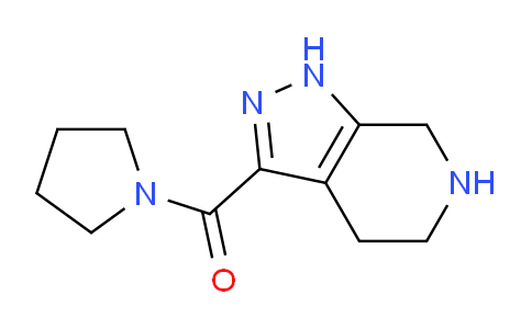 CAS No. 1422142-54-8, Pyrrolidin-1-yl(4,5,6,7-tetrahydro-1H-pyrazolo[3,4-c]pyridin-3-yl)methanone