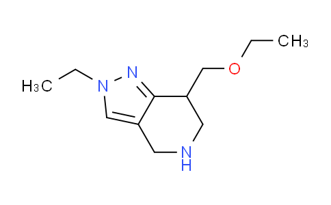 CAS No. 1422142-56-0, 7-(Ethoxymethyl)-2-ethyl-4,5,6,7-tetrahydro-2H-pyrazolo[4,3-c]pyridine