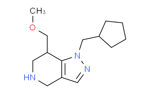 CAS No. 1422142-60-6, 1-(Cyclopentylmethyl)-7-(methoxymethyl)-4,5,6,7-tetrahydro-1H-pyrazolo[4,3-c]pyridine