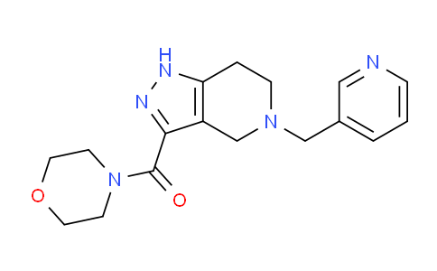 CAS No. 1775435-26-1, Morpholino(5-(pyridin-3-ylmethyl)-4,5,6,7-tetrahydro-1H-pyrazolo[4,3-c]pyridin-3-yl)methanone