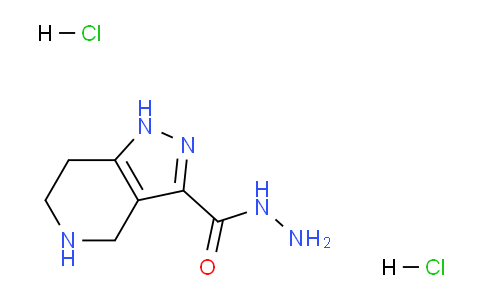 CAS No. 1306739-20-7, 4,5,6,7-Tetrahydro-1H-pyrazolo[4,3-c]pyridine-3-carbohydrazide dihydrochloride