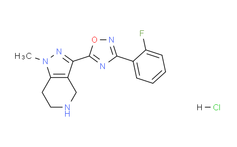 MC777945 | 1306739-63-8 | 3-(2-Fluorophenyl)-5-(1-methyl-4,5,6,7-tetrahydro-1H-pyrazolo[4,3-c]pyridin-3-yl)-1,2,4-oxadiazole hydrochloride